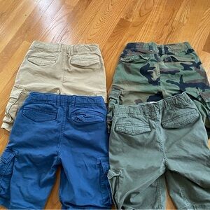 Gap kids 4 pairs cargo shorts size 8